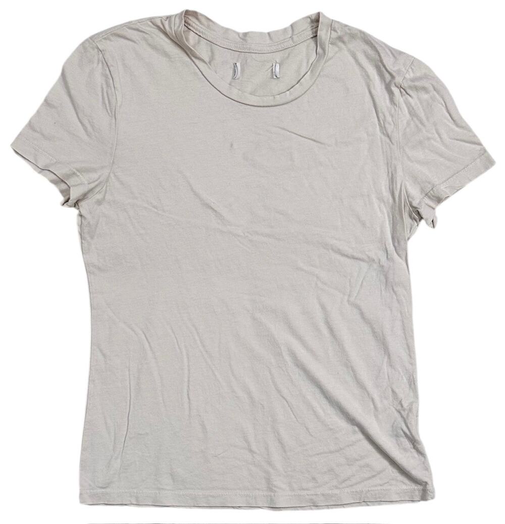 Rowan Women's T-Shirt Tyler Supima Cotton Short Sleeve Top Tee in Bone